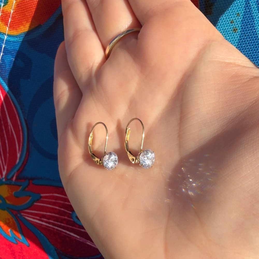 Gold plated earrings